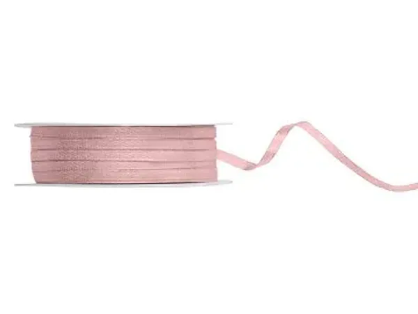 Hovedbilde Satengbånd light dusty rose 0,3cm 50m