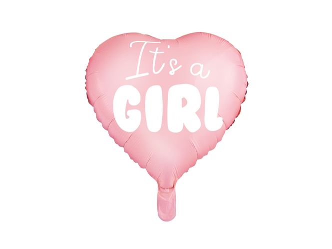 Hovedbilde Folieballong Hjerte Its A Girl