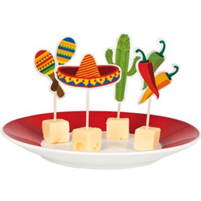 Hovedbilde Mexican Fiesta Fun Party Cocktail Picks 12-stk
