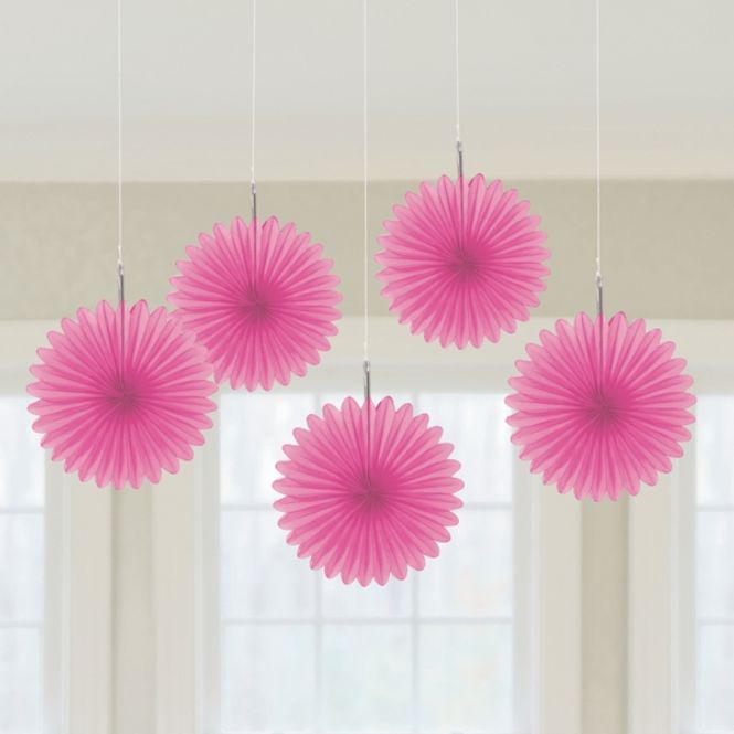 Hovedbilde Hengende Vifter Rosa 5-pk