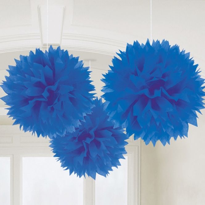 Hovedbilde Pom Poms Mellomblå 3-pk