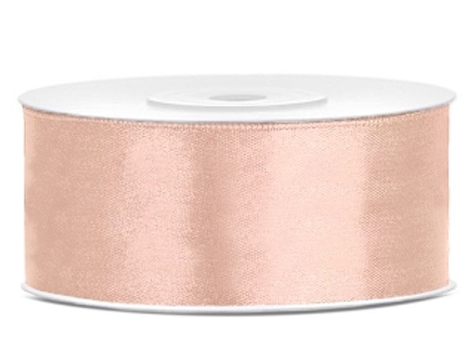 Hovedbilde Satengbånd Fersken 2,5cm 25m