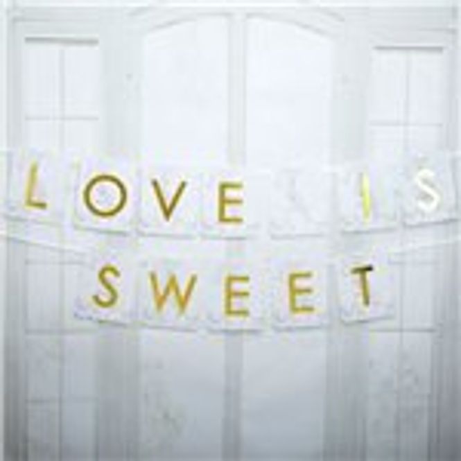 Hovedbilde Marmor Banner Love Is Sweet 2m