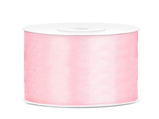 Hovedbilde Satengbånd Lys Rosa 3,8cm 25m