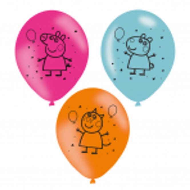 Hovedbilde Ballonger Peppa Gris 6-pk