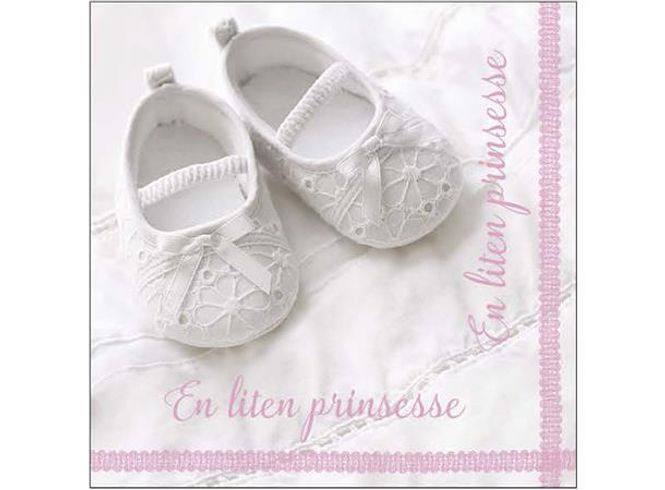 Hovedbilde Servietter En Liten Prinsesse Babysko 20-pk