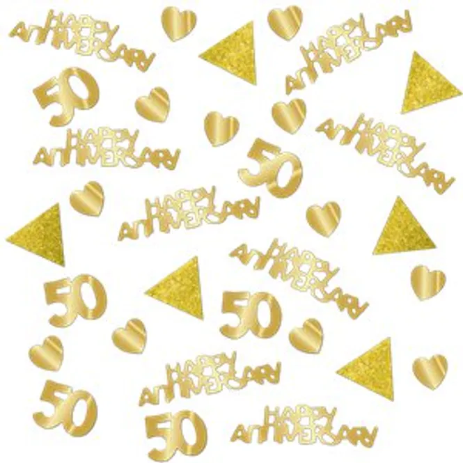 Hovedbilde Confetti 50 års jubileum Gull