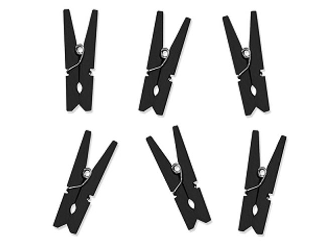 Hovedbilde Miniklyper Sort 10-pk