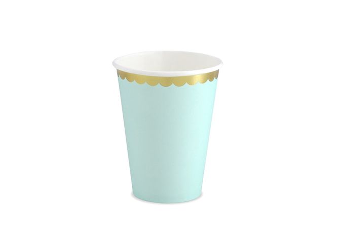 Hovedbilde Pappkrus Mint Med Gullkant 6-pk