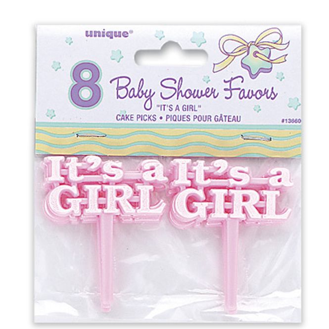 Hovedbilde Picks It's a girl 8-pk