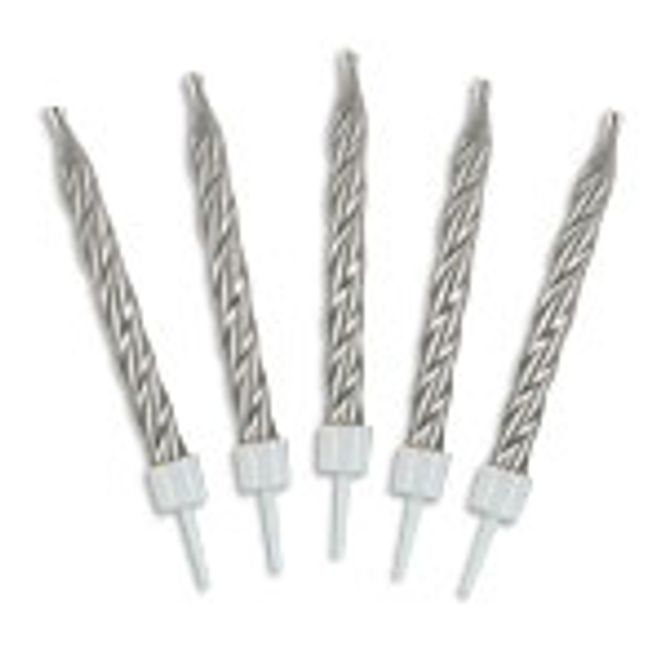 Hovedbilde Kakelys Twist Sølv 10-pk