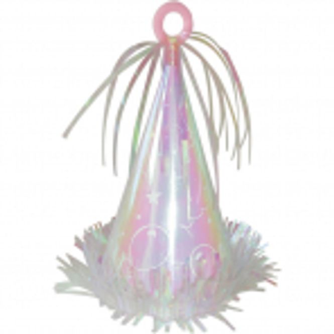 Hovedbilde Ballongvekt Partyhatt Iridescent 170g
