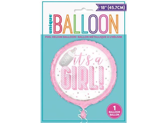 Hovedbilde Folieballong Pink It's a Girl  46cm(18