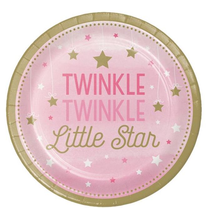 Hovedbilde Twinkle Little Star Girl Papptallerken 8 pk