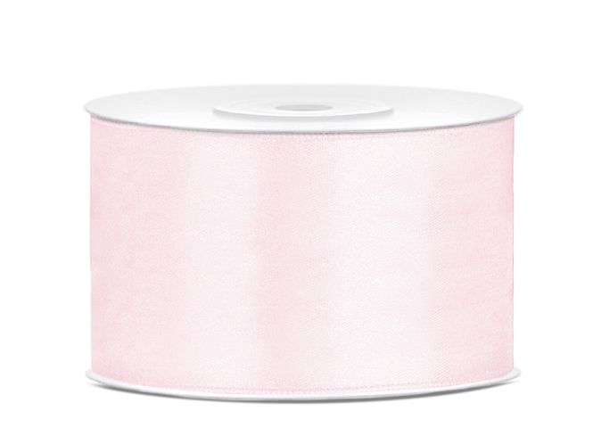 Hovedbilde Satengbånd Lys Babyrosa 3,8cm 25m