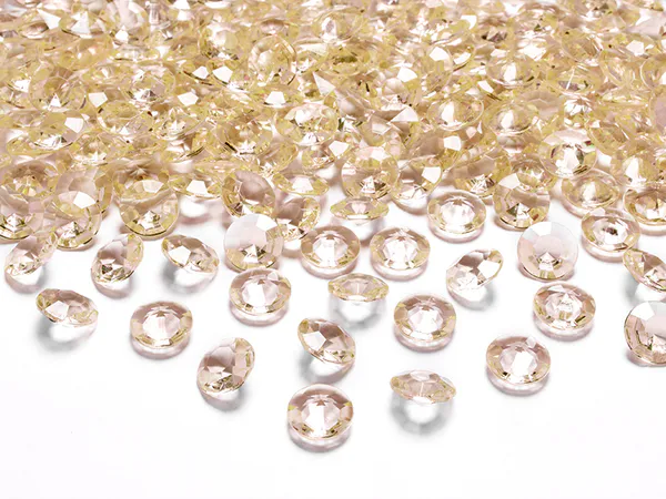 Hovedbilde Diamanter 12 mm Gull/aprikos