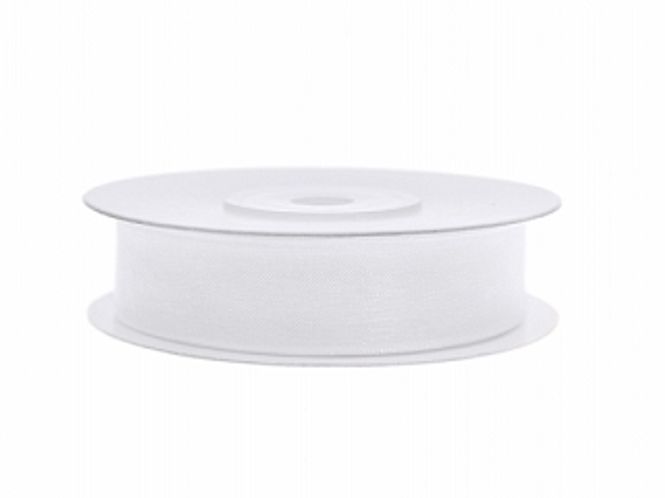 Hovedbilde Bånd Organsa Hvit 12mm x 25m 