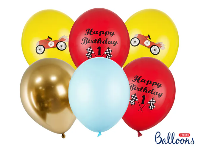 Hovedbilde Ballonger Happy Birthday Mix 6pk