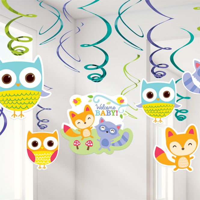 Hovedbilde Woodland Baby Hengende Swirls 12-pk