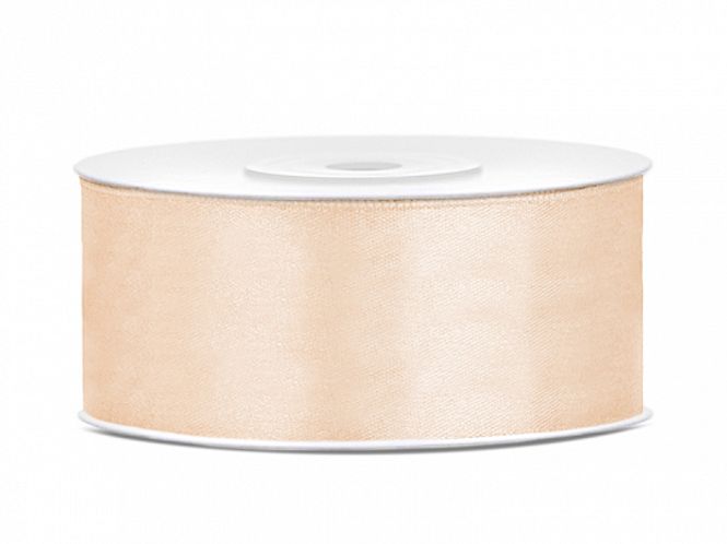 Hovedbilde Satengbånd Krem 2,5cm 25m