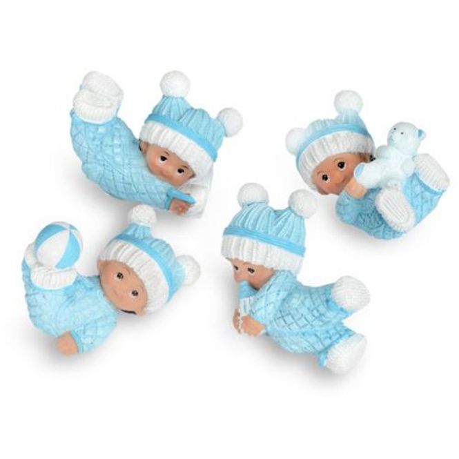 Hovedbilde Babyfigur Lyseblå Assortert 6x5cm