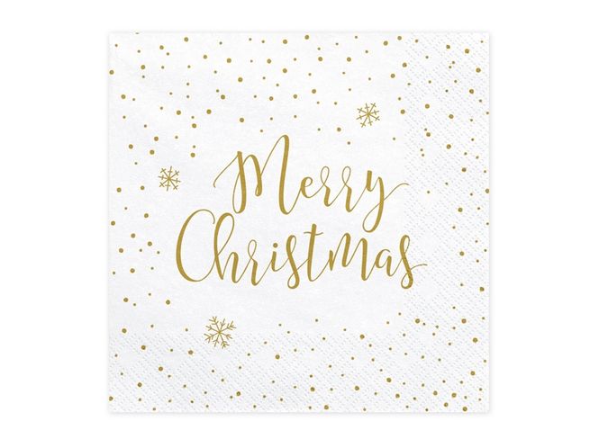 Hovedbilde Servietter Merry Christmas Lunsj