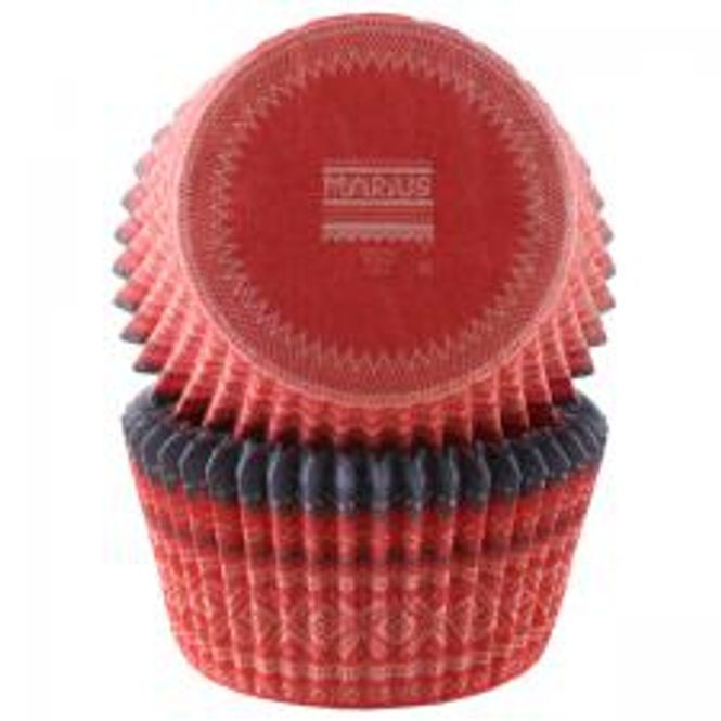 Hovedbilde Cupcakeformer Marius Rød 50-pk