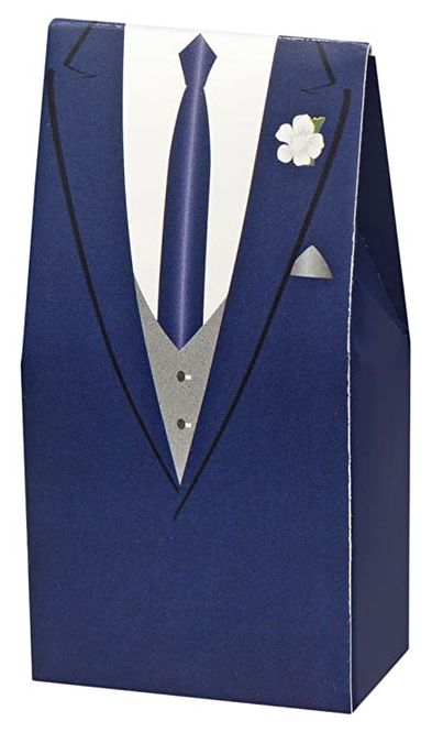 Hovedbilde Gaveeske/Bordkort Dress Marineblå 10 pk