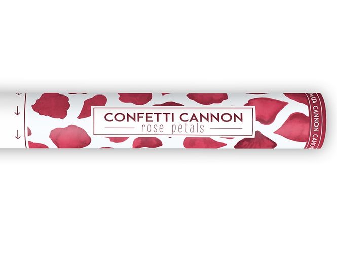Hovedbilde Confetti Kanon Roseblader Rød 40 cm