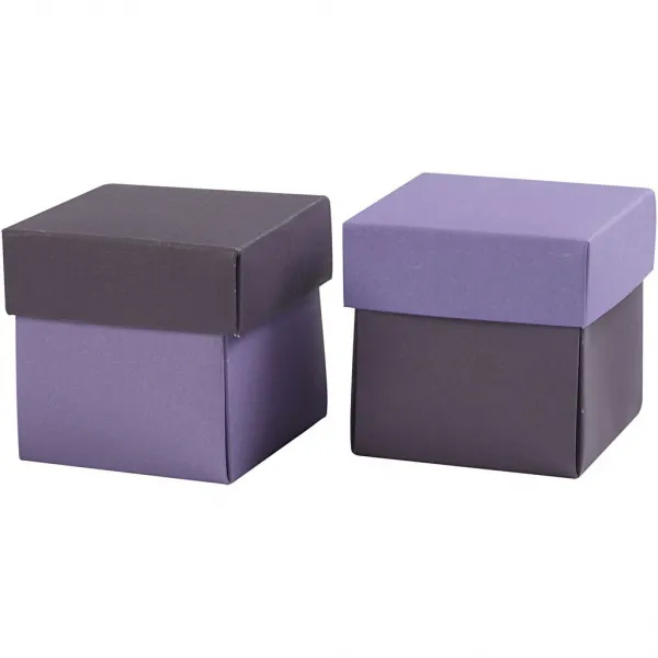 Hovedbilde Gaveeske m/lokk Lavendel/Mørk Lilla 10pk