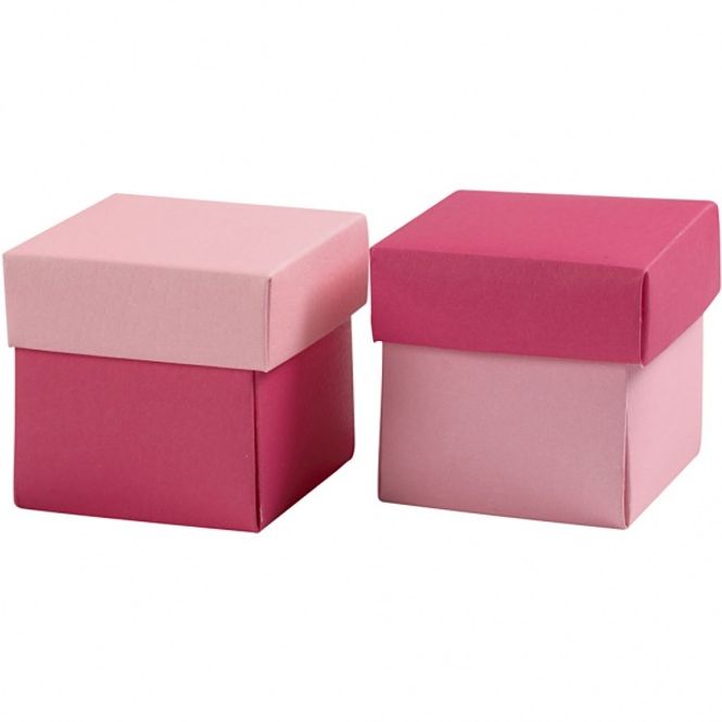 Hovedbilde Gaveeske m/lokk Rosa/Pink 10pk