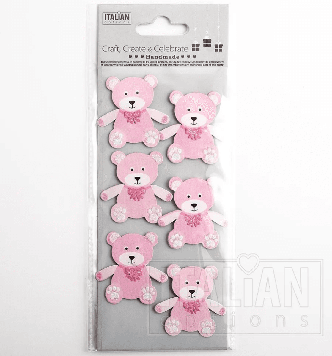 Baby girl sticker 6pk rosa