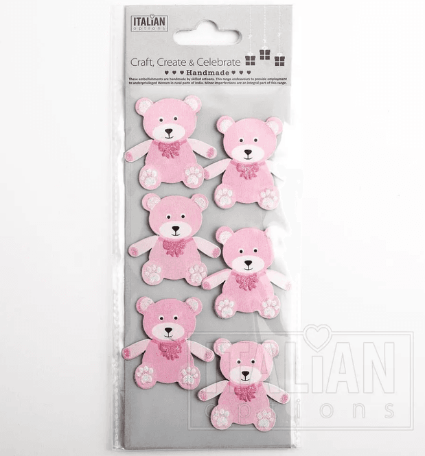Hovedbilde Baby girl sticker 6pk rosa
