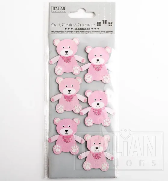 Hovedbilde Baby girl sticker 6pk rosa