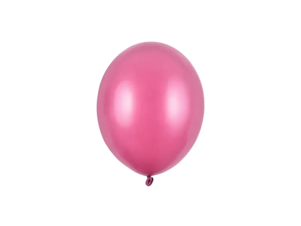 Ballonger E rosa metallic 12cm 10-pk